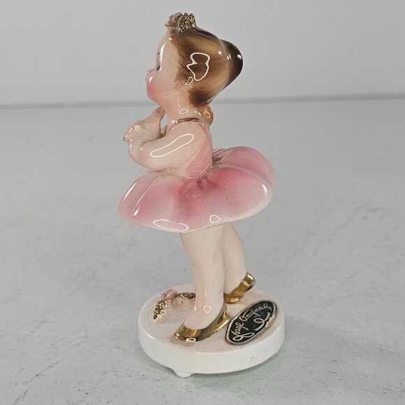 Josef Originals Ballerina Pink Tutu Girl Figurine Gold Shoes *REPAIRED* - Picture 2 of 10